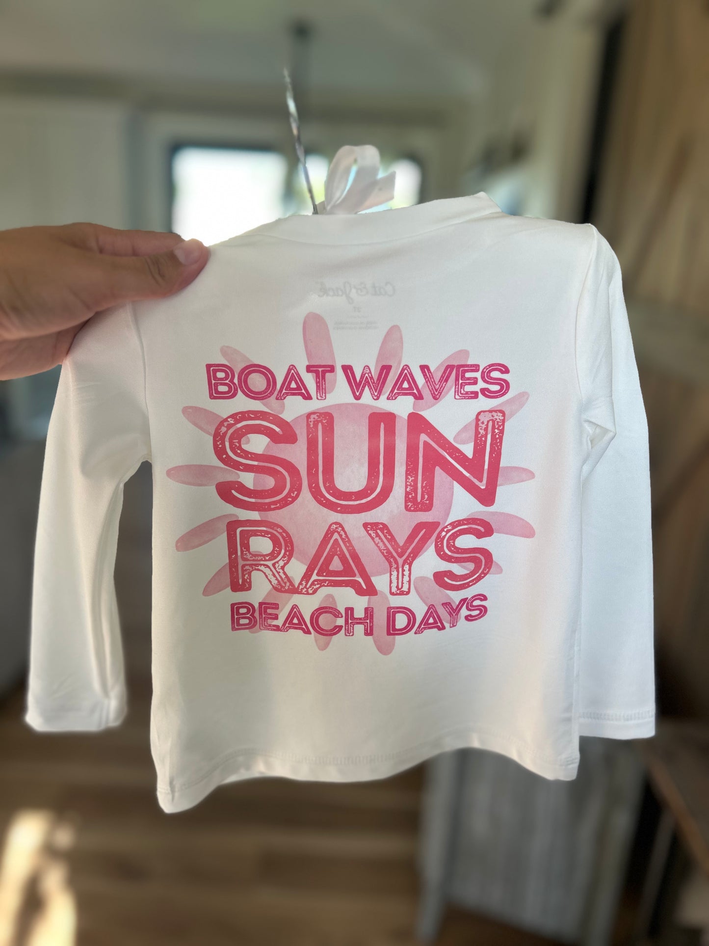 Boat Days in Pink Rash Guard