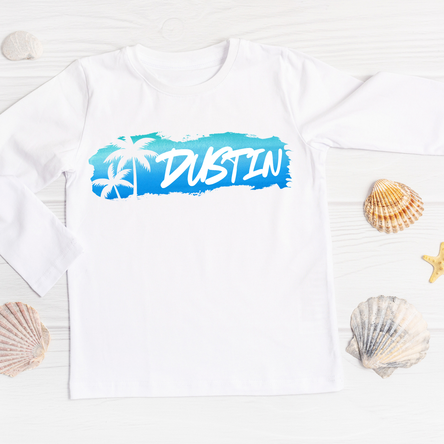 Blue Palm Rash Guard