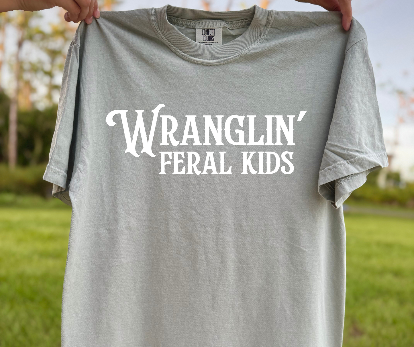 Wranglin' Feral Kids Cotton Tee
