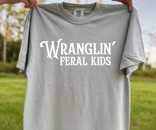 Wranglin' Feral Kids Cotton Tee