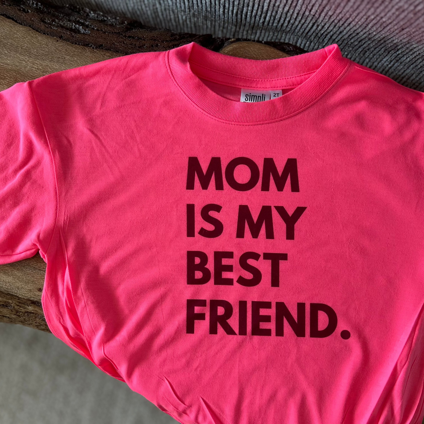 Best Friend in Hot Pink: Tee or Romper