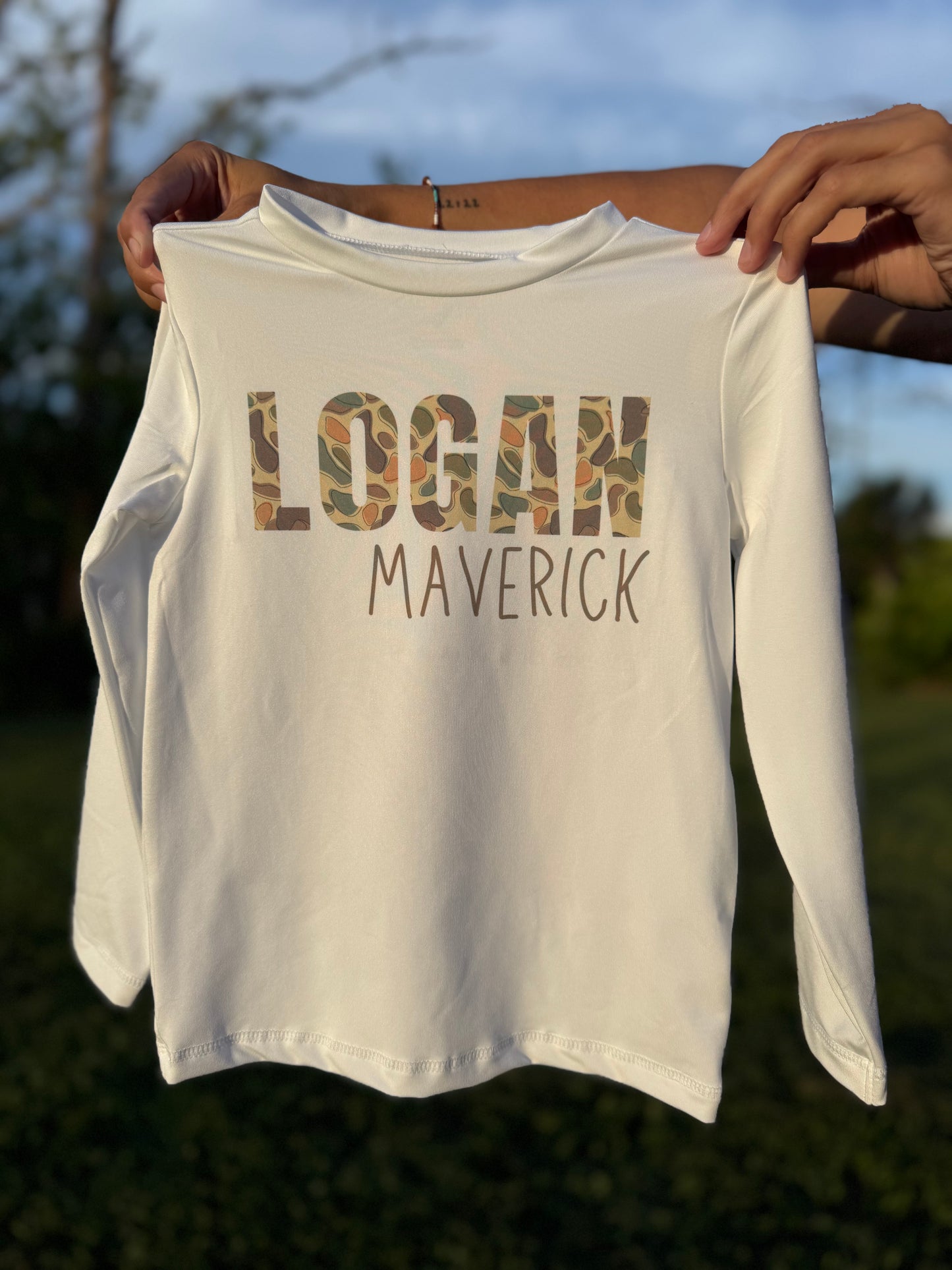 Name in Camo Rash Guard