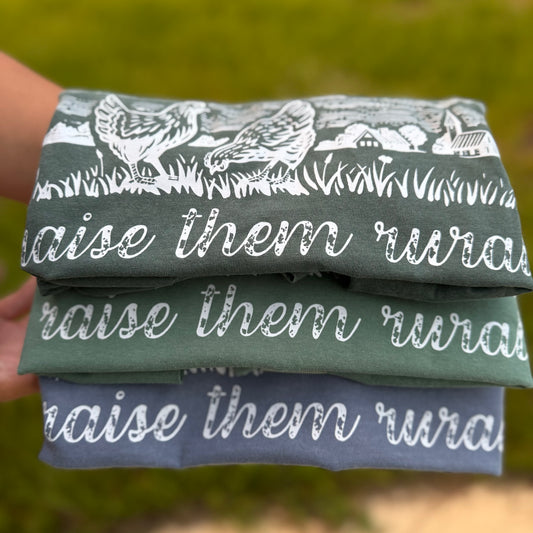 Raise Them Rural Cotton Tee