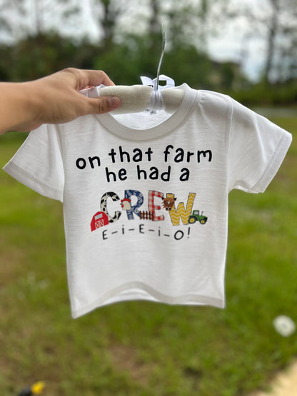 Old McDonald Name: Tee or Romper