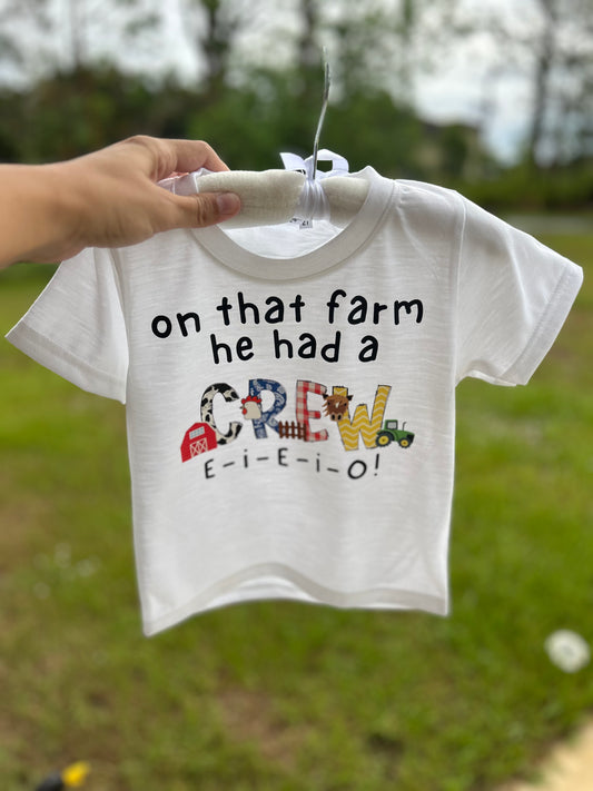 Old McDonald Name: Tee or Romper