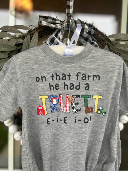 Old McDonald Name: Tee or Romper